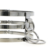 Trinity Collar- 3 Ring Locking Slave Collar