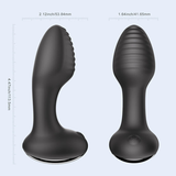 Frenzy - Pressure Sensing Rotating Anal Vibrator Black