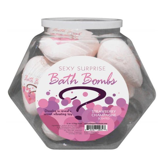 Sexy Surprise Fishbowl - Bath Bombs with a Secret Sex Toy Inside (9 Bath Bombs)