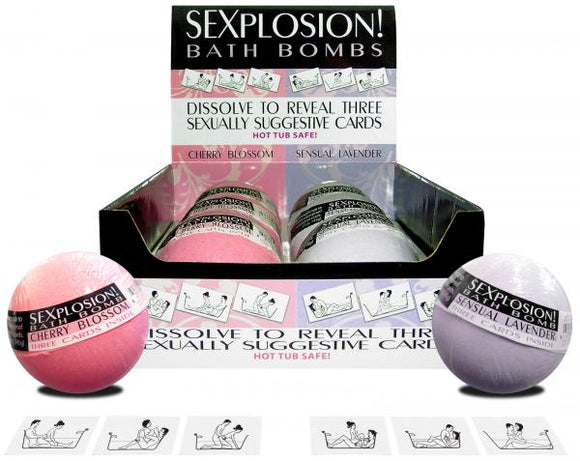 Sexplosion! Bath Bombs with POS - 6 Bath Bombs with a Hidden Sex Positions