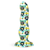 Collage "Diamonds & Hearts" Tattooed Dildo