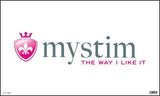 Mystim Ceiling Hanger Sign (Reversable Black/ White)